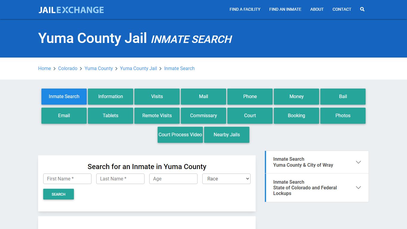 Yuma County Jail, CO Inmate Search: Roster & Mugshots - Jail Exchange